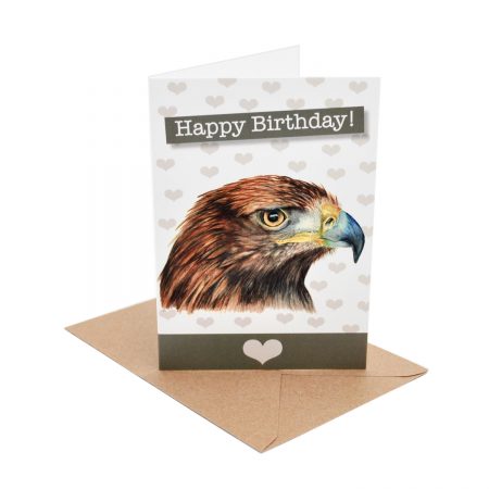 Golden Eagle Birthday Card