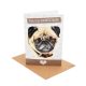 Pug Pawsone Card