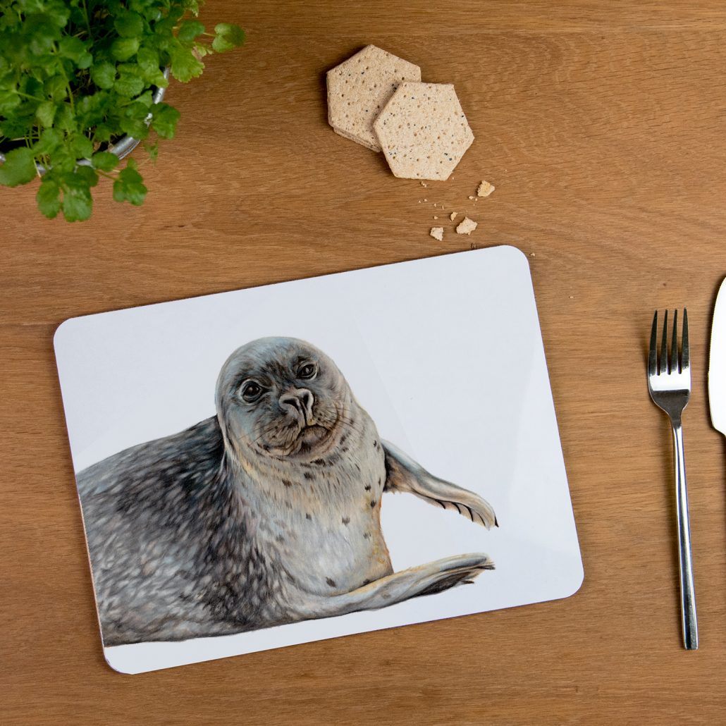 Norfolk Seal Placemat hard wearing, protective tableware