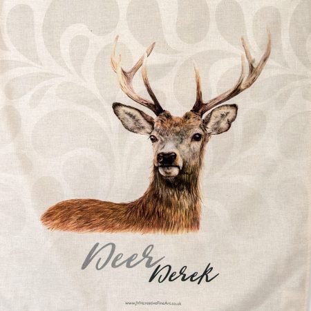 Deer Tea Towel Close Up