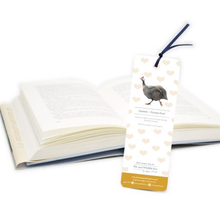 Guinea Fowl Bookmark Back