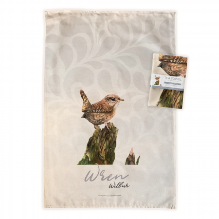 wren tea towel