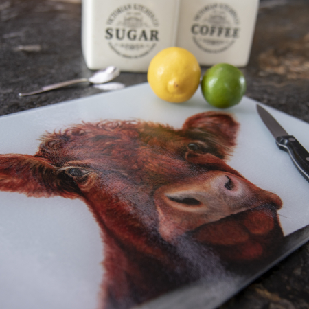 Shorthorn Cow Worktop Saver Close up