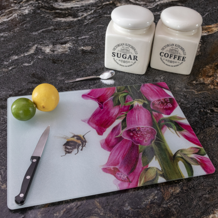 Foxglove and Bee Worktop Saver