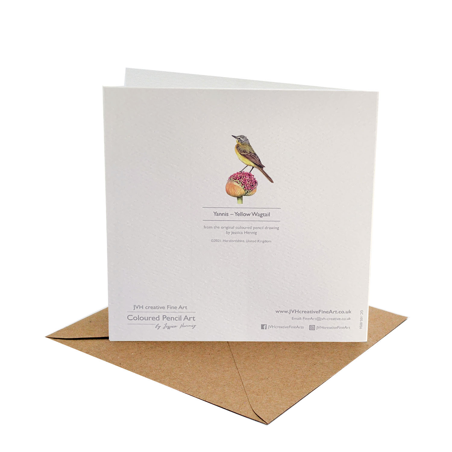 Yellow Wagtail, Greeting Card – Yannis - Image 3