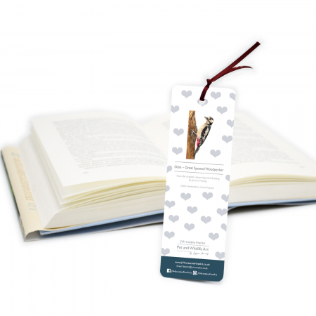 Woodpecker Bookmark back