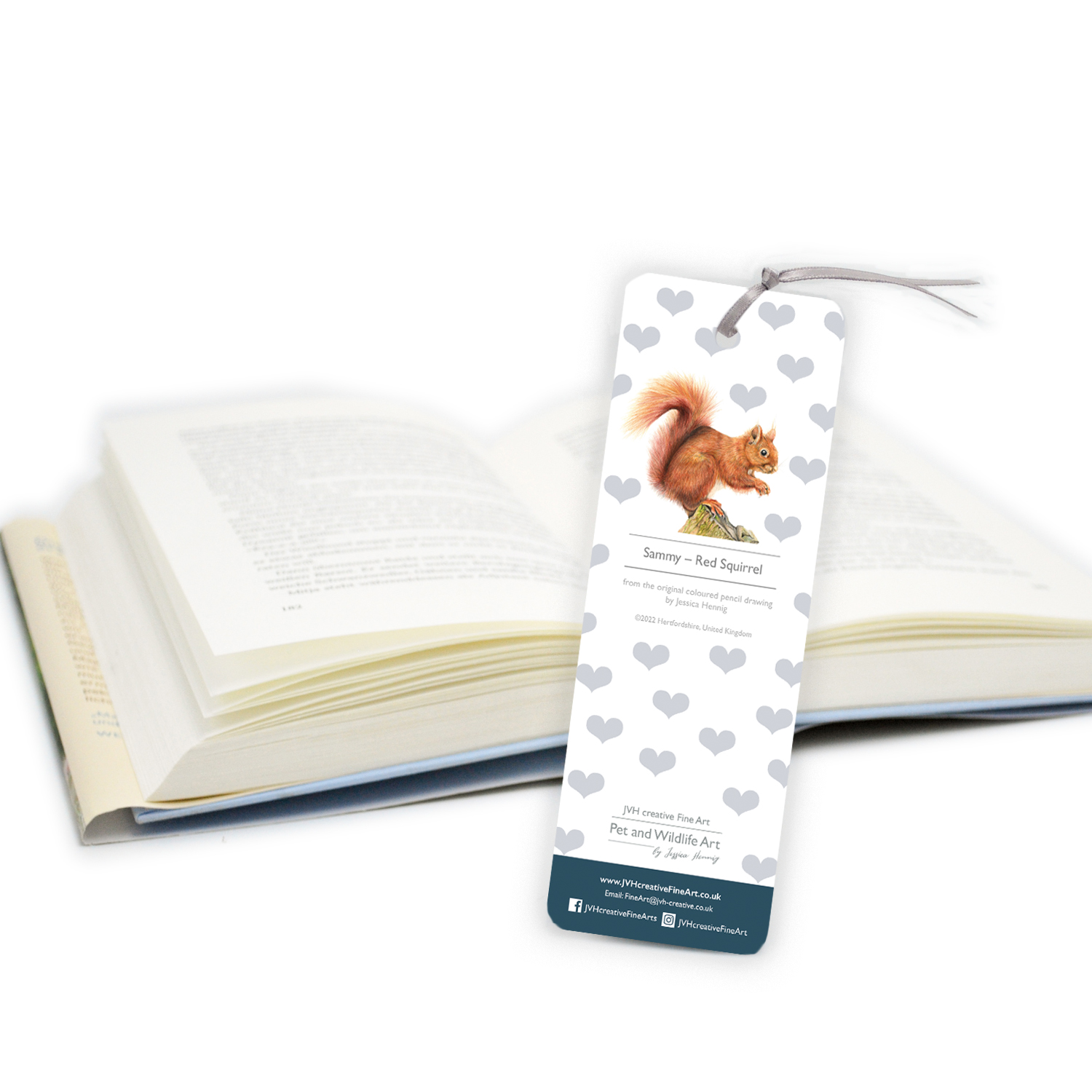 Squirrel Bookmark back