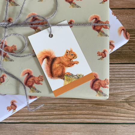 Red Squirrel, Wrapping Paper - Image 3
