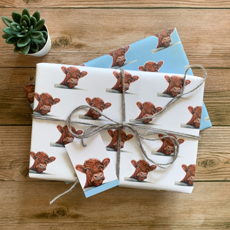 Cow, Shorthorn, Wrapping Paper – Doris - Image 2