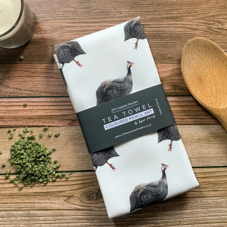 Guinea Fowl, pattern Tea Towel – Gunnar - Image 4