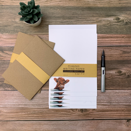 Shorthorn Cow – Writing Paper Set - Image 5
