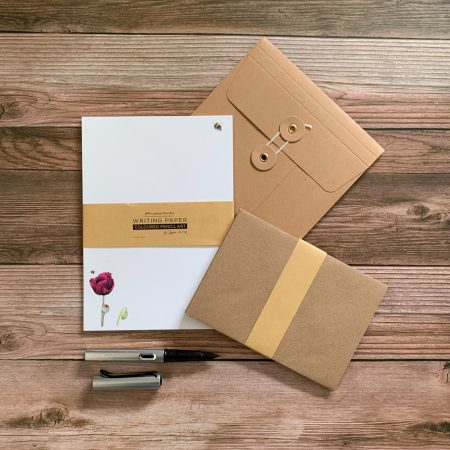Floral, Poppy Bee – Writing Paper Set - Image 4
