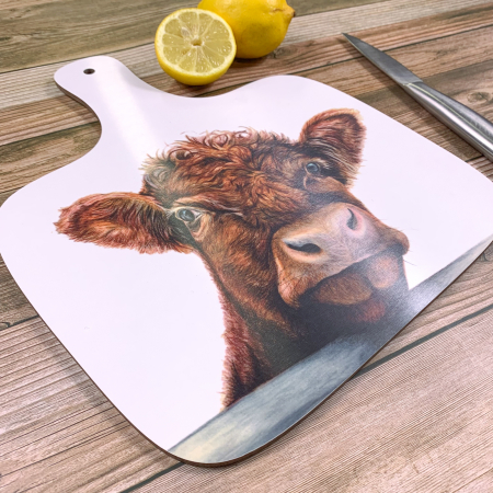 Shorthorn Cow, Farm Animal – Chopping Board - Image 4