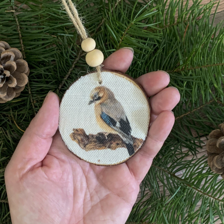 Jay Bird – Wooden Ornament Decoration - Image 4