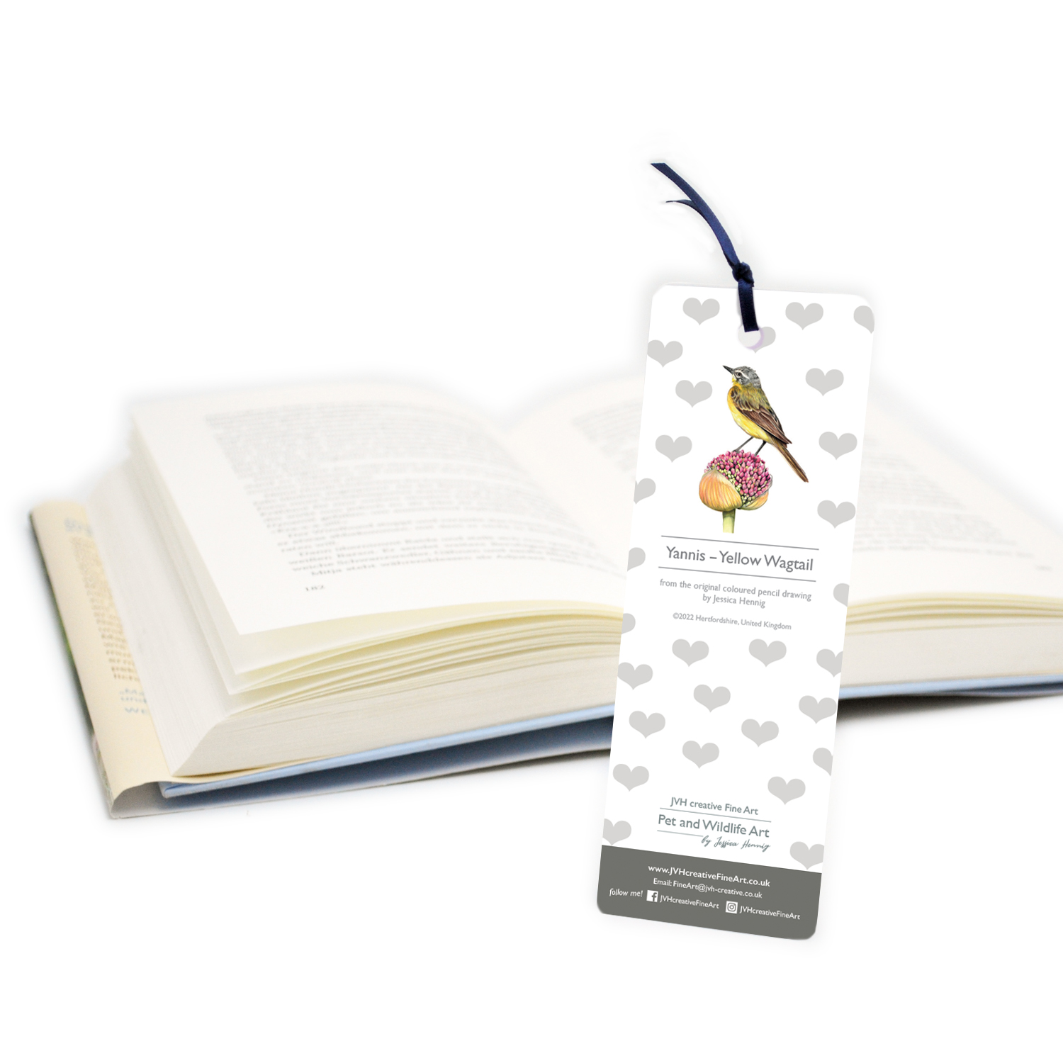 Yellow Wagtail Bookmark – Yannis - Image 2
