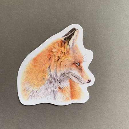 Fox – Vinyl Animal Sticker - Image 3