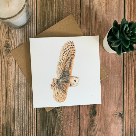Barn Owl Greeting Card – Barney - Image 3
