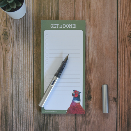 Pheasant, Wildlife Animal Note Pad – Slim line, DL – 50 tear off pages - Image 4