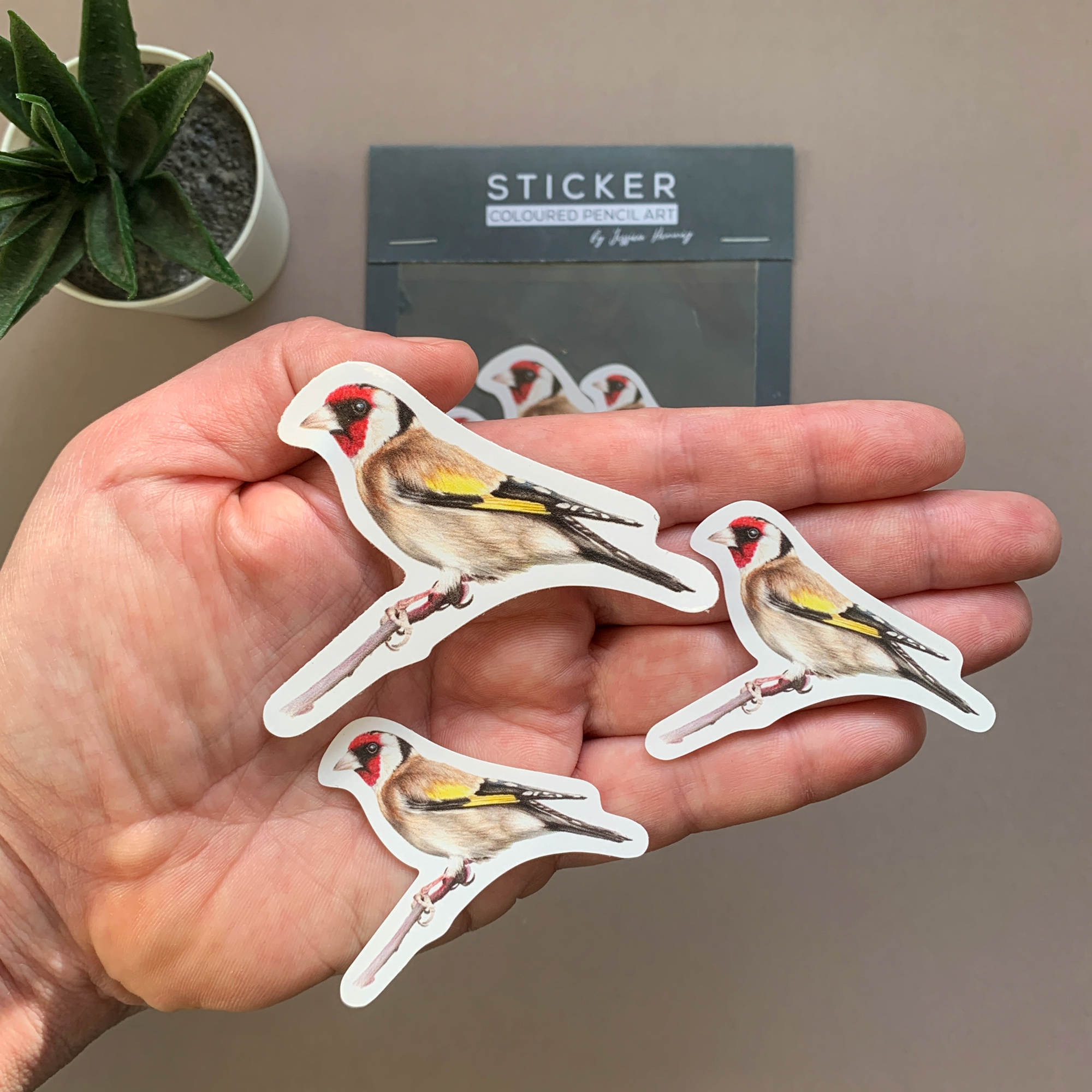 Goldfinch Bird – Vinyl Sticker Pack - Image 2
