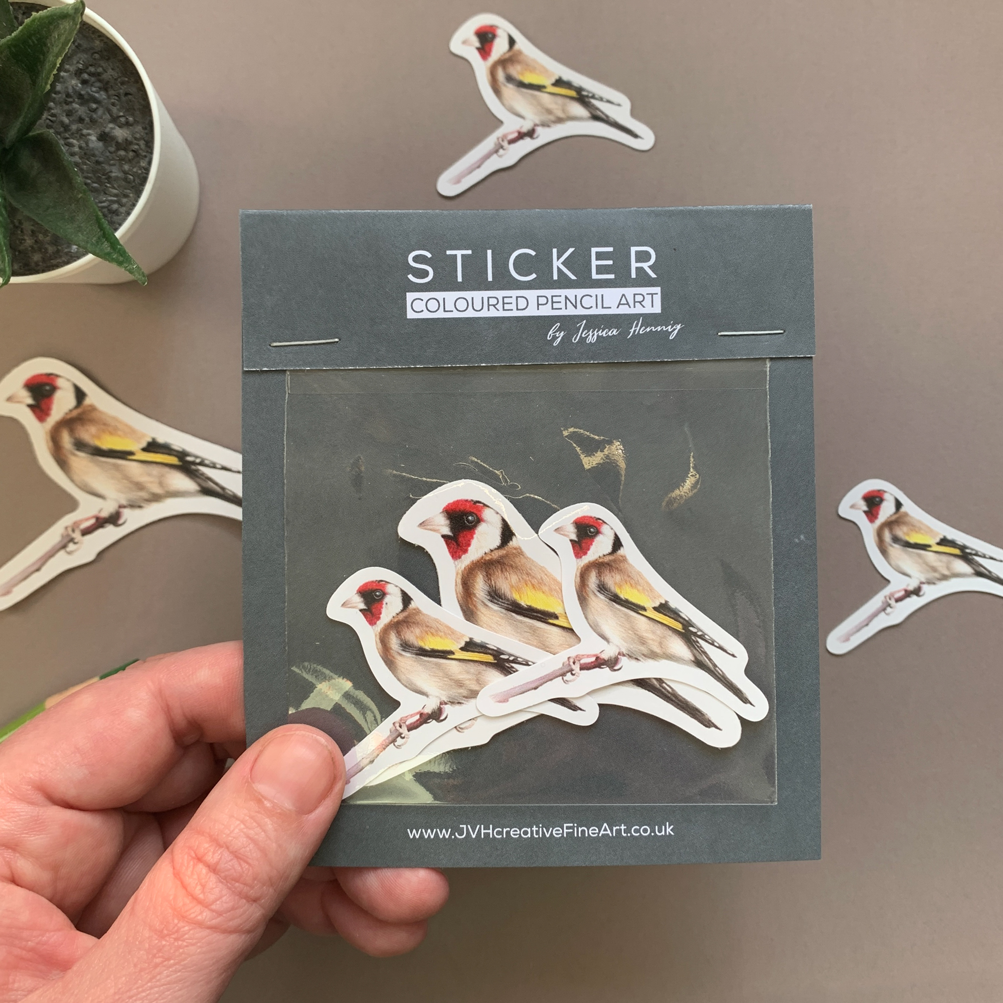 Goldfinch Bird – Vinyl Sticker Pack