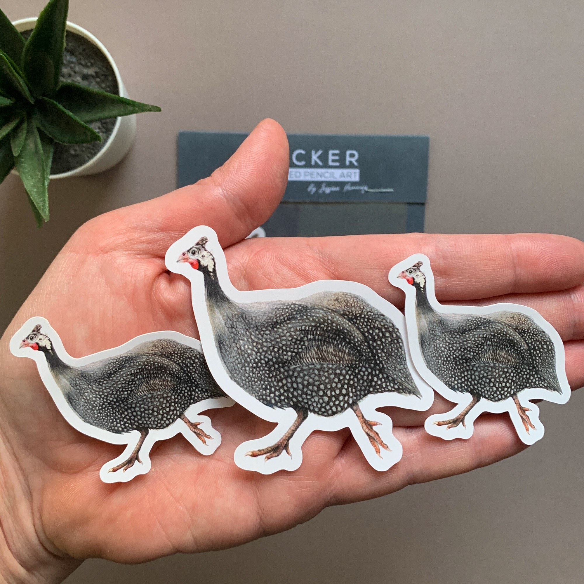 Guinea Fowl – Vinyl Sticker Pack - Image 2