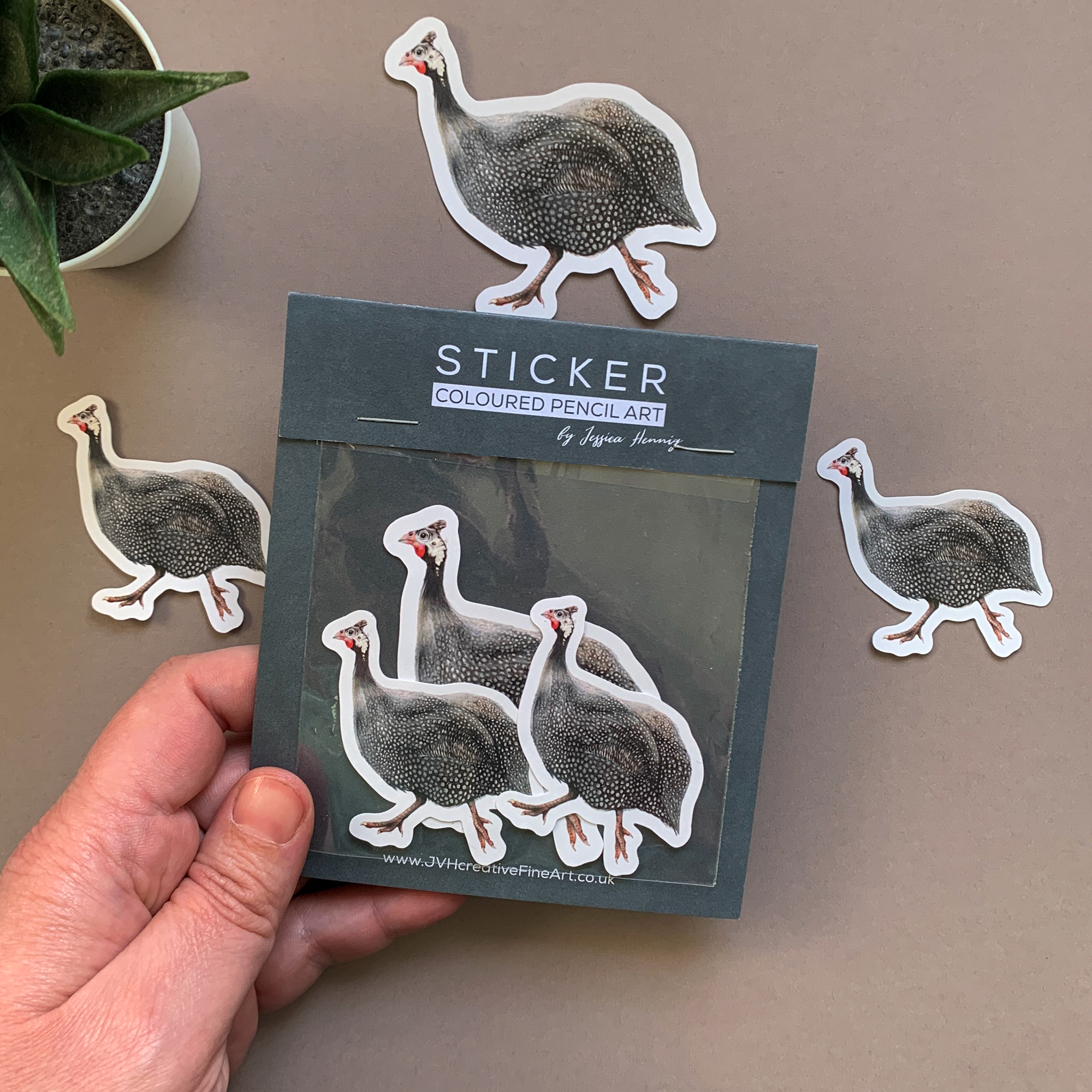 Guinea Fowl – Vinyl Sticker Pack
