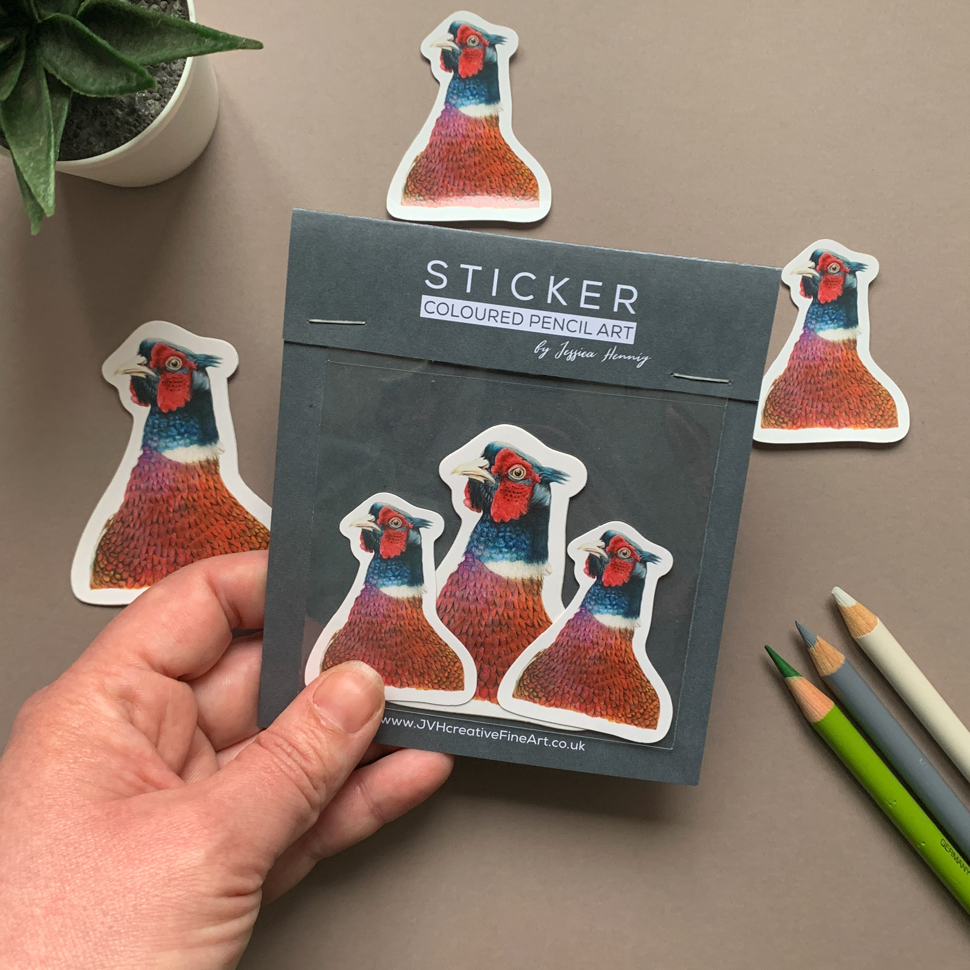 Pheasant Bird – Vinyl Sticker Pack