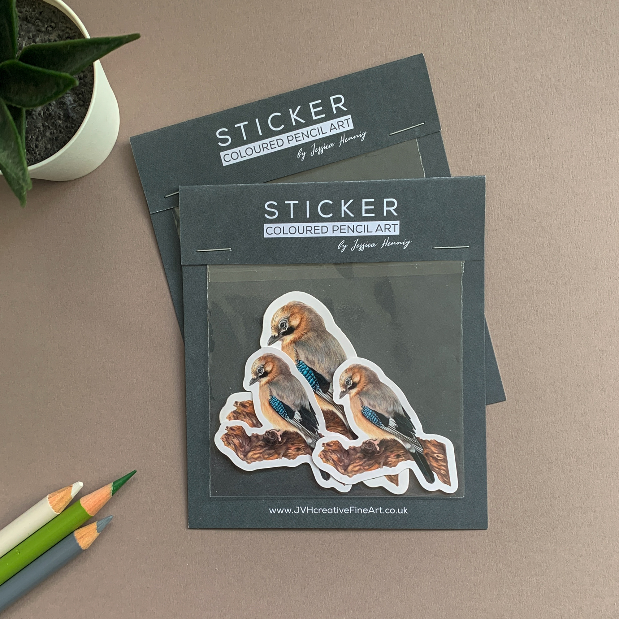 Wren Bird – Vinyl Sticker Pack - Image 4